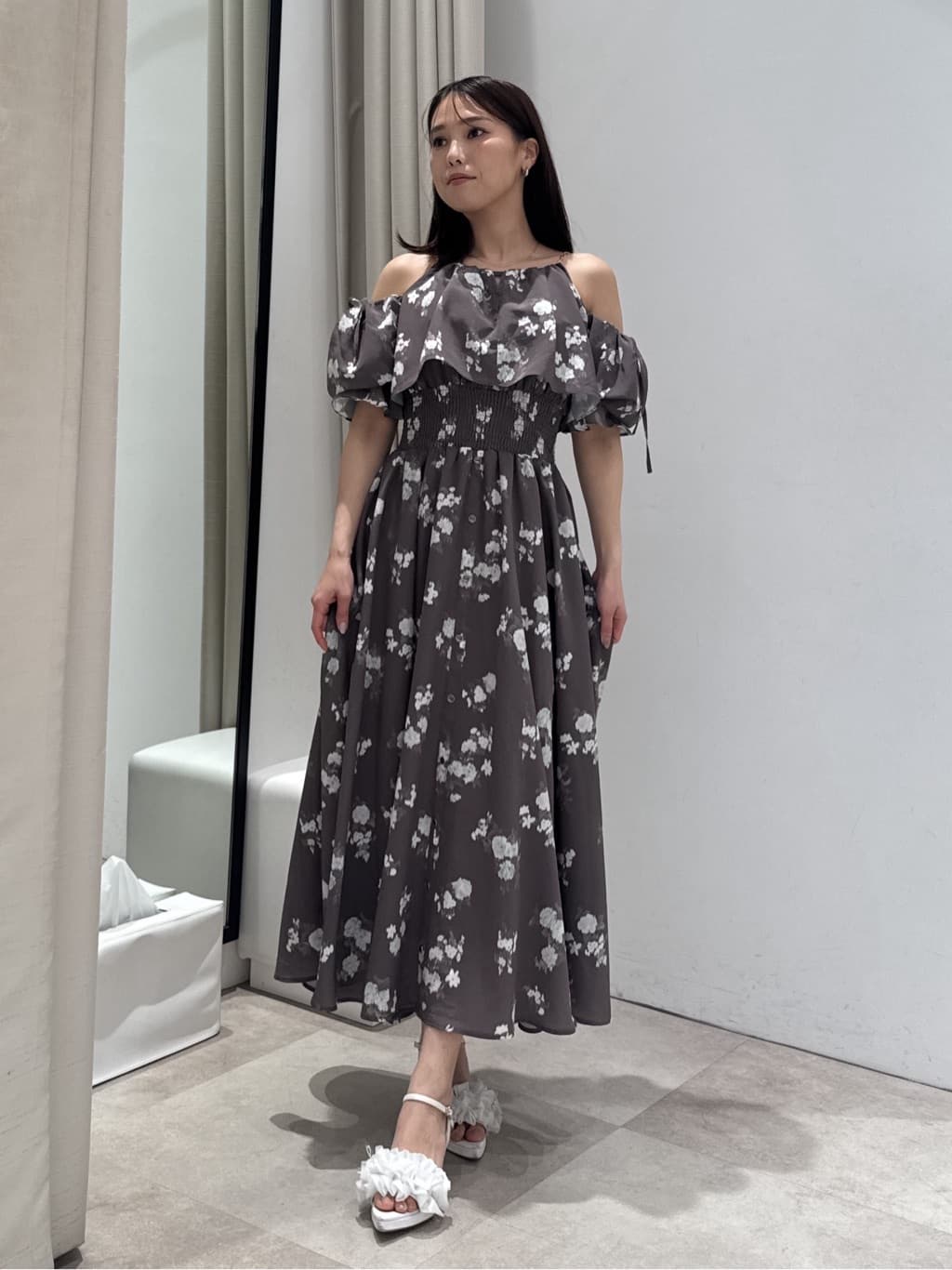 rienda | ウエストシャーリング2WAYフレアワンピース | Rakuten