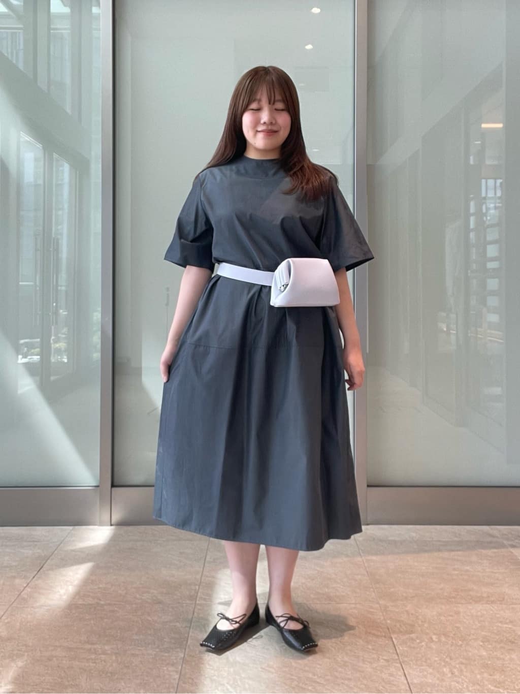 【最終値下げ】UNITED ARROWS デニムライク ワンピース コバルト UNITED ARROWS | デニムライク ブライトローン ワンピース