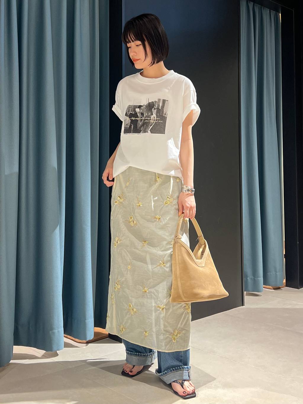 Curensology | フラワービーズスカート | Rakuten Fashion(楽天