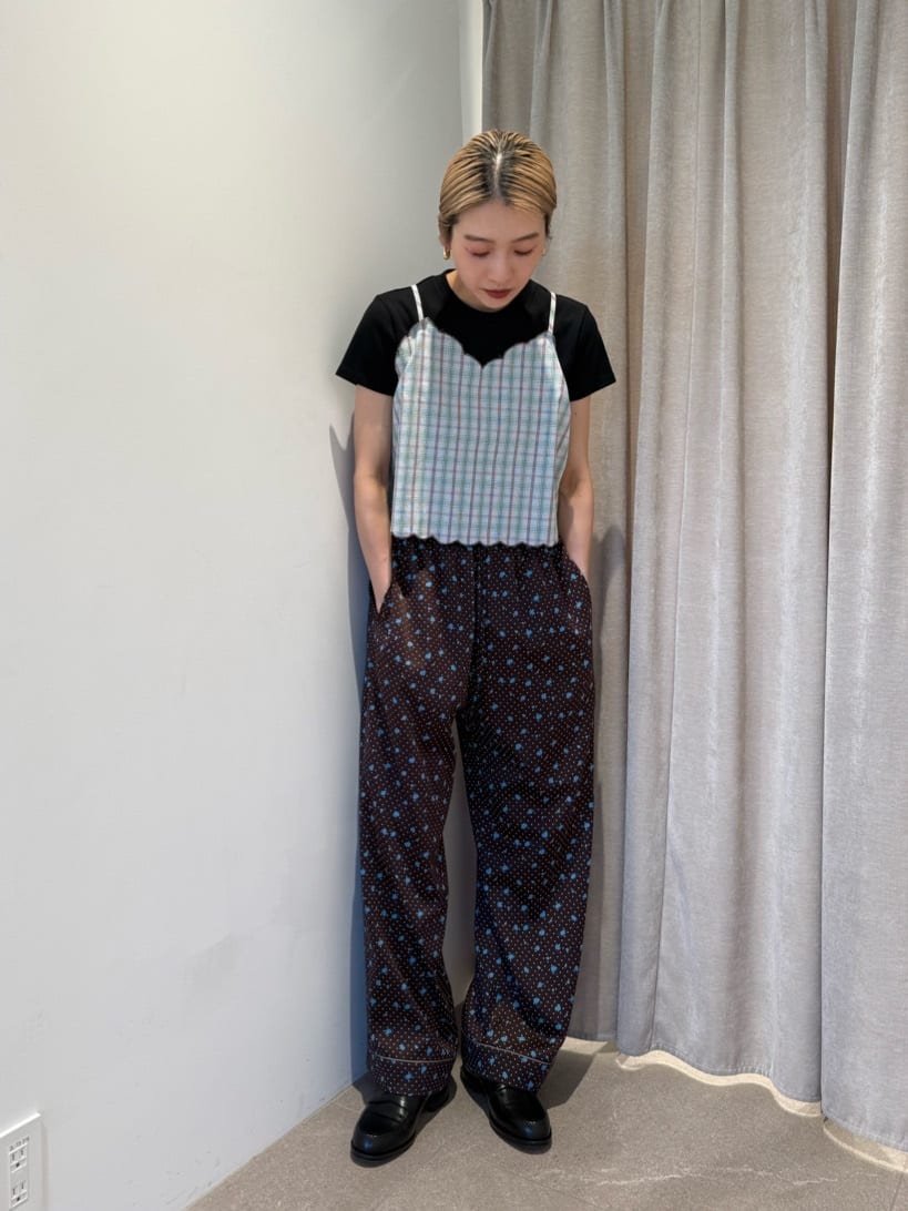 6ロク<Sara mallika for 6>CHECK CAMISOLE/完売 6ロク<Sara mallika for 6>CHECK CAMISOLE/完売