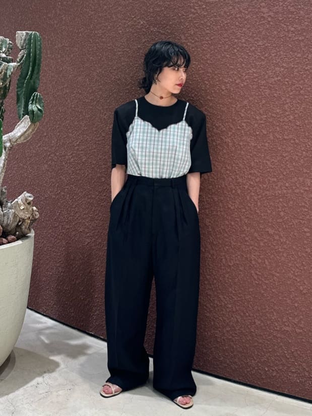 6ロク<Sara mallika for 6>CHECK CAMISOLE/完売 6ロク<Sara mallika for 6>CHECK CAMISOLE/完売