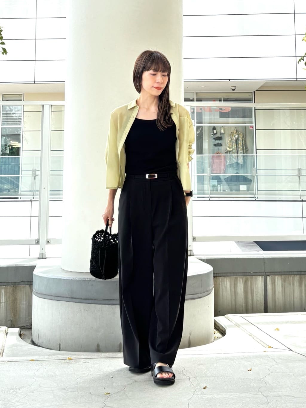 NATURAL BEAUTY BASIC | シアークロップドシャツ | Rakuten Fashion