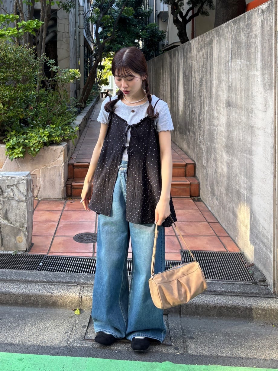 Discoat | シアードット前開きキャミソール | Rakuten Fashion(楽天
