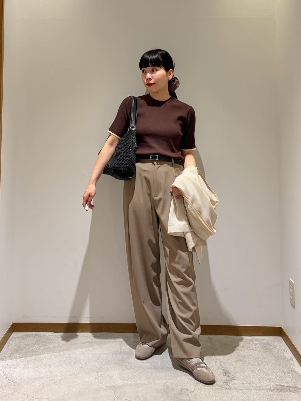 BEAUTY&YOUTH UNITED ARROWS | リブライン ショートスリーブ ニット
