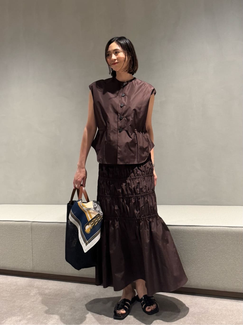 UNITED ARROWS | <LOEFF>グロッシー タフタ ギャザー スカート