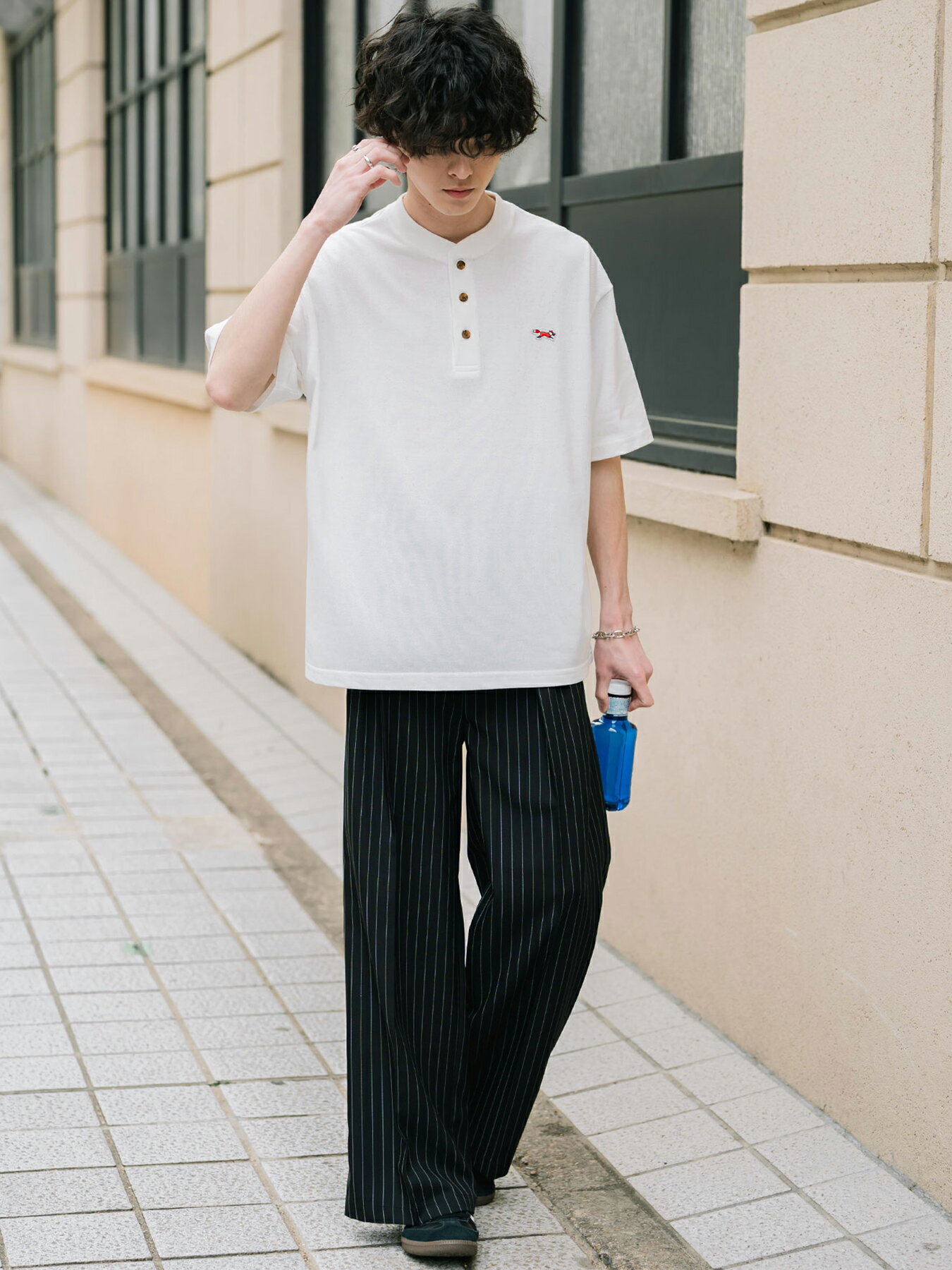Rocky Monroe | PENNEYS 別注コラボ FOXワッペン鹿の子ヘンリーネック