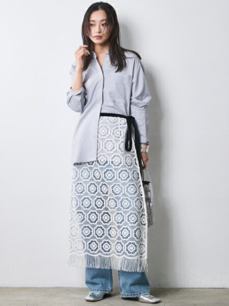 CHIC STYLEのレーヨン麻シャツ<大きいサイズ有>シックスタイルを使ったコーディネートを紹介します。｜Rakuten Fashion(楽天ファッション／旧楽天ブランドアベニュー)7053000