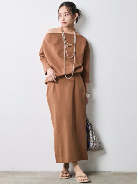 CHIC STYLEのボートネックカットソープルオーバー<大きいサイズ有>シックスタイルを使ったコーディネートを紹介します。｜Rakuten Fashion(楽天ファッション／旧楽天ブランドアベニュー)7053030