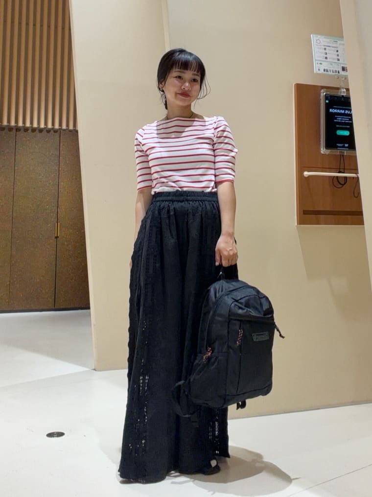 FREAK’S STOREのコットンモダール 半袖ボーダーTシャツ 全7色 S/Mを使ったコーディネートを紹介します。｜Rakuten Fashion(楽天ファッション／旧楽天ブランドアベニュー)7053449