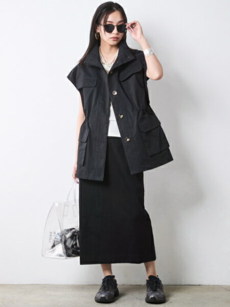 CHIC STYLEのアウトポケットベスト<大きいサイズ有>シックスタイルを使ったコーディネートを紹介します。｜Rakuten Fashion(楽天ファッション／旧楽天ブランドアベニュー)7053644