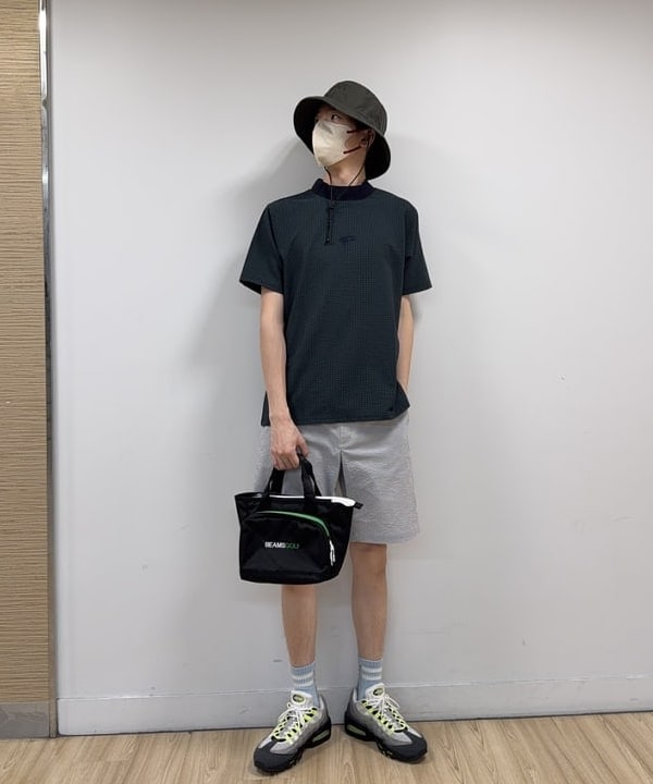 BEAMS GOLF | ORANGE LABEL / ドットエア(R)メッシュ モックネック