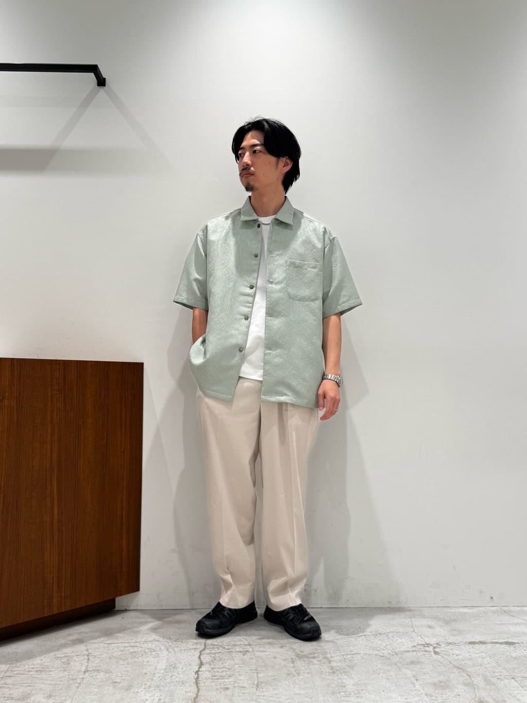 BEAUTY&YOUTH UNITED ARROWS | ジャガード ショートスリーブ シャツ