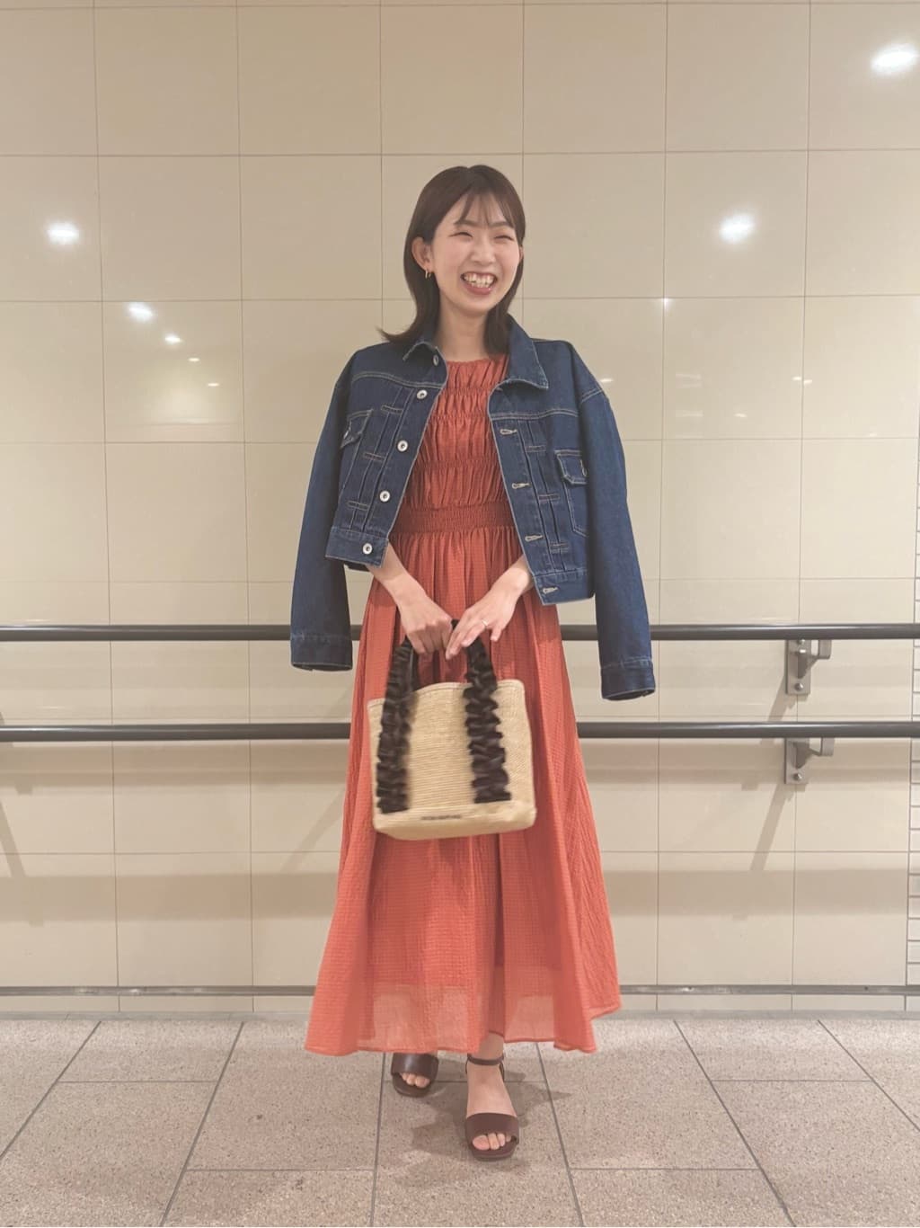 NATURAL BEAUTY BASIC | シアーチェックギャザーワンピース | Rakuten
