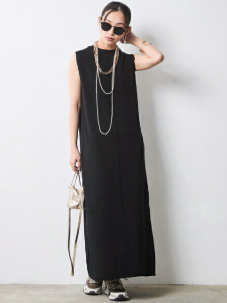 CHIC STYLEの綿100%タンクトップニットロングワンピース<大きいサイズ有>シックスタイルを使ったコーディネートを紹介します。｜Rakuten Fashion(楽天ファッション／旧楽天ブランドアベニュー)7055807