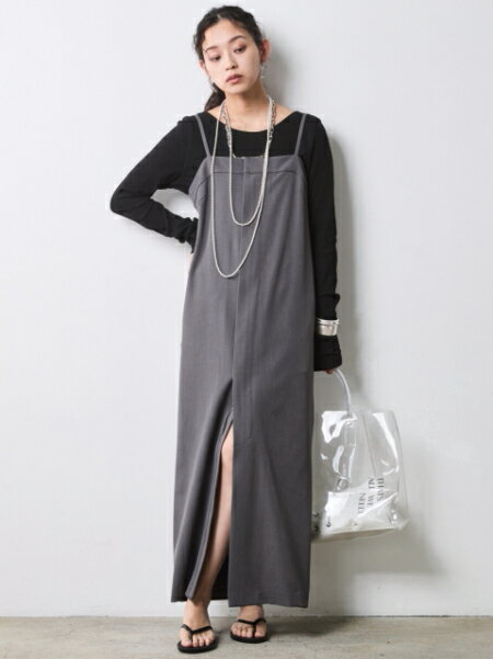CHIC STYLEのフロントジップキャミソールワンピース<大きいサイズ有>シックスタイルを使ったコーディネートを紹介します。｜Rakuten Fashion(楽天ファッション／旧楽天ブランドアベニュー)7055808