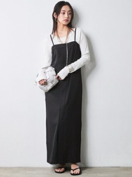 CHIC STYLEのフロントジップキャミソールワンピース<大きいサイズ有>シックスタイルを使ったコーディネートを紹介します。｜Rakuten Fashion(楽天ファッション／旧楽天ブランドアベニュー)7055862