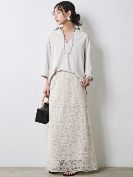 CHIC STYLEのスキッパーブラウス<大きいサイズ有>シックスタイルを使ったコーディネートを紹介します。｜Rakuten Fashion(楽天ファッション／旧楽天ブランドアベニュー)7055814