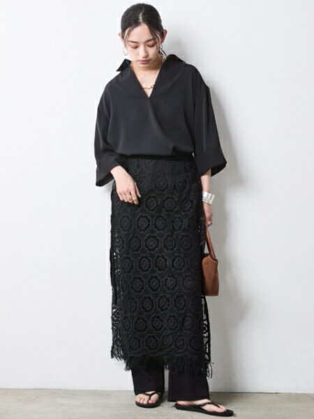 CHIC STYLEのスキッパーブラウス<大きいサイズ有>シックスタイルを使ったコーディネートを紹介します。｜Rakuten Fashion(楽天ファッション／旧楽天ブランドアベニュー)7055870