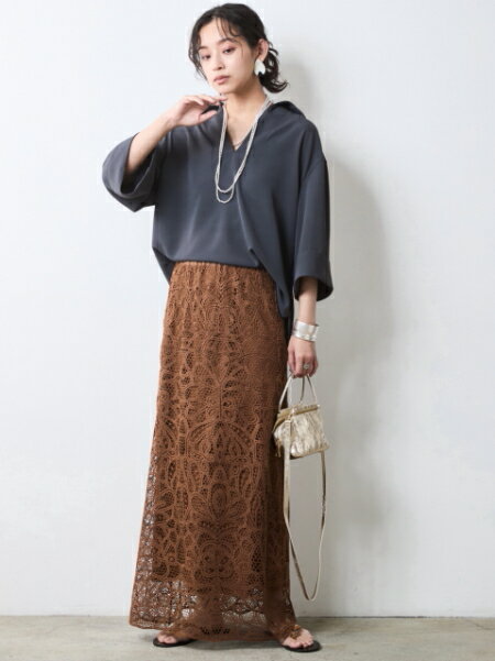 CHIC STYLEのスキッパーブラウス<大きいサイズ有>シックスタイルを使ったコーディネートを紹介します。｜Rakuten Fashion(楽天ファッション／旧楽天ブランドアベニュー)7055872