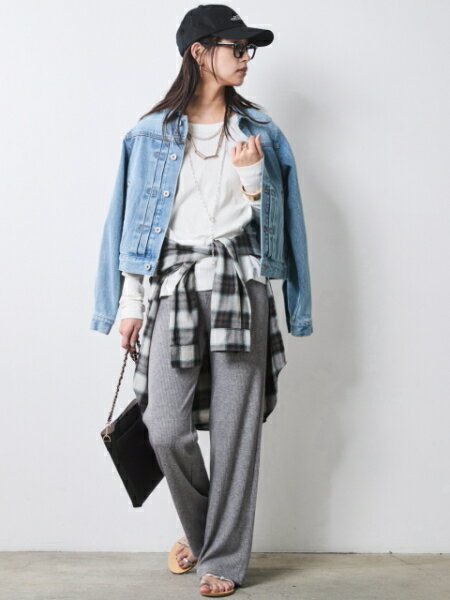 CHIC STYLEのテレコロングスリーブプルオーバー<大きいサイズ有>シックスタイルを使ったコーディネートを紹介します。｜Rakuten Fashion(楽天ファッション／旧楽天ブランドアベニュー)7056009