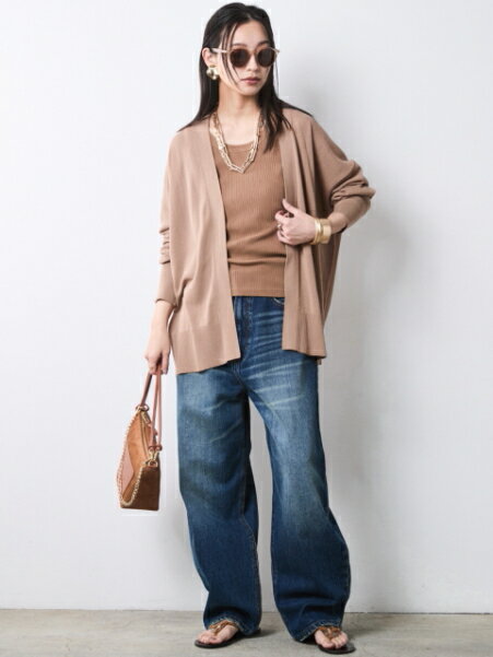 CHIC STYLEのモダール綿ニットカーディガン<大きいサイズ有>シックスタイルを使ったコーディネートを紹介します。｜Rakuten Fashion(楽天ファッション／旧楽天ブランドアベニュー)7056022