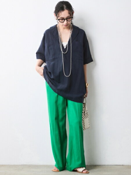 CHIC STYLEのテーラードチュニックブラウス<大きいサイズ有>シックスタイルを使ったコーディネートを紹介します。｜Rakuten Fashion(楽天ファッション／旧楽天ブランドアベニュー)7056094