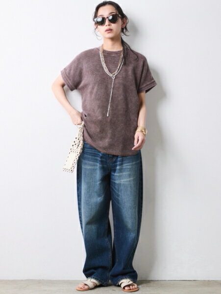 CHIC STYLEのヴィンテージ加工サーマルカットソー<大きいサイズ有>シックスタイルを使ったコーディネートを紹介します。｜Rakuten Fashion(楽天ファッション／旧楽天ブランドアベニュー)7056226