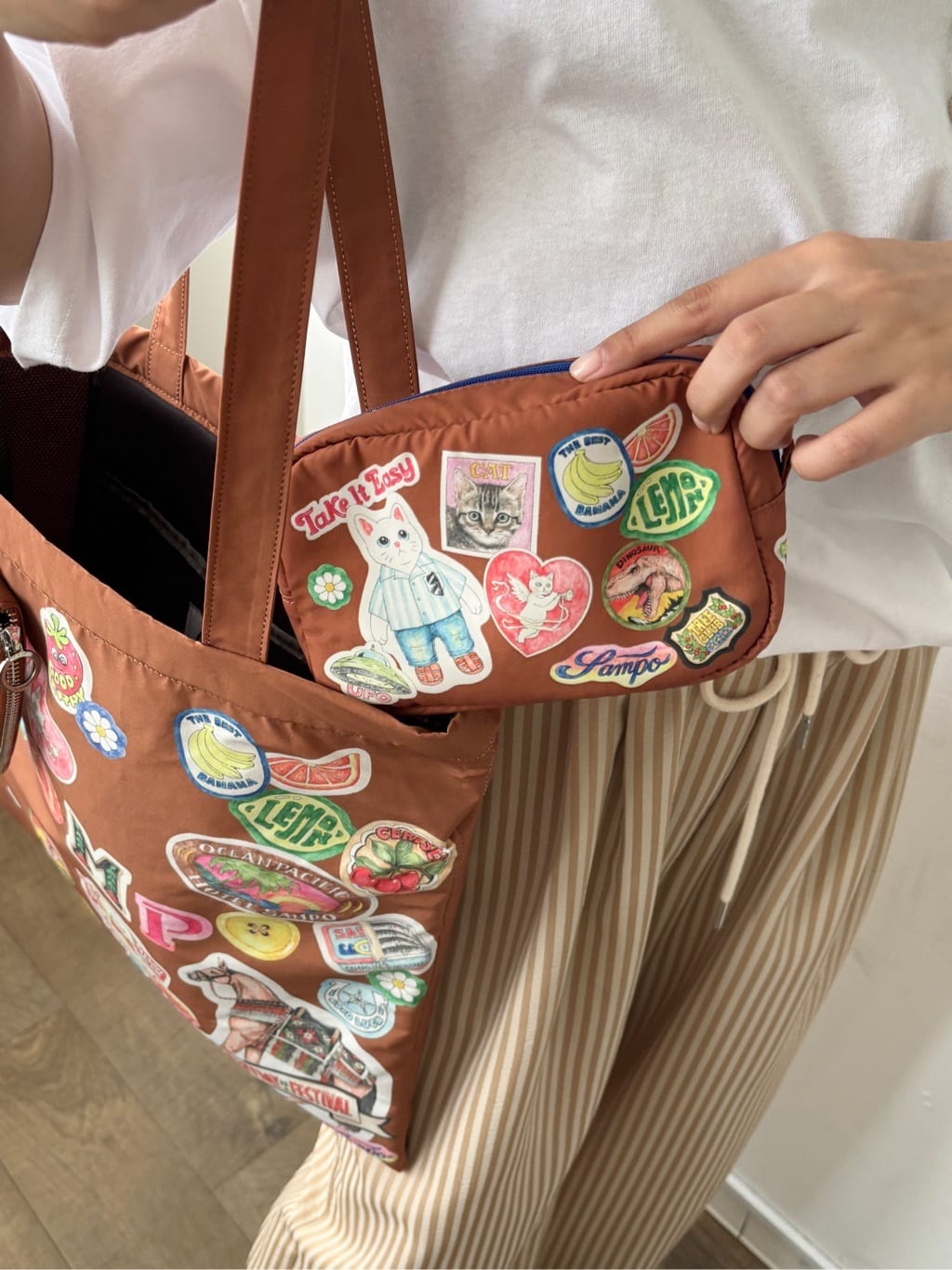 ear PAPILLONNERのsampo×earコラボサブトートバッグ《撥水/B4サイズ対応》を使ったコーディネートを紹介します。｜Rakuten Fashion(楽天ファッション／旧楽天ブランドアベニュー)7056992