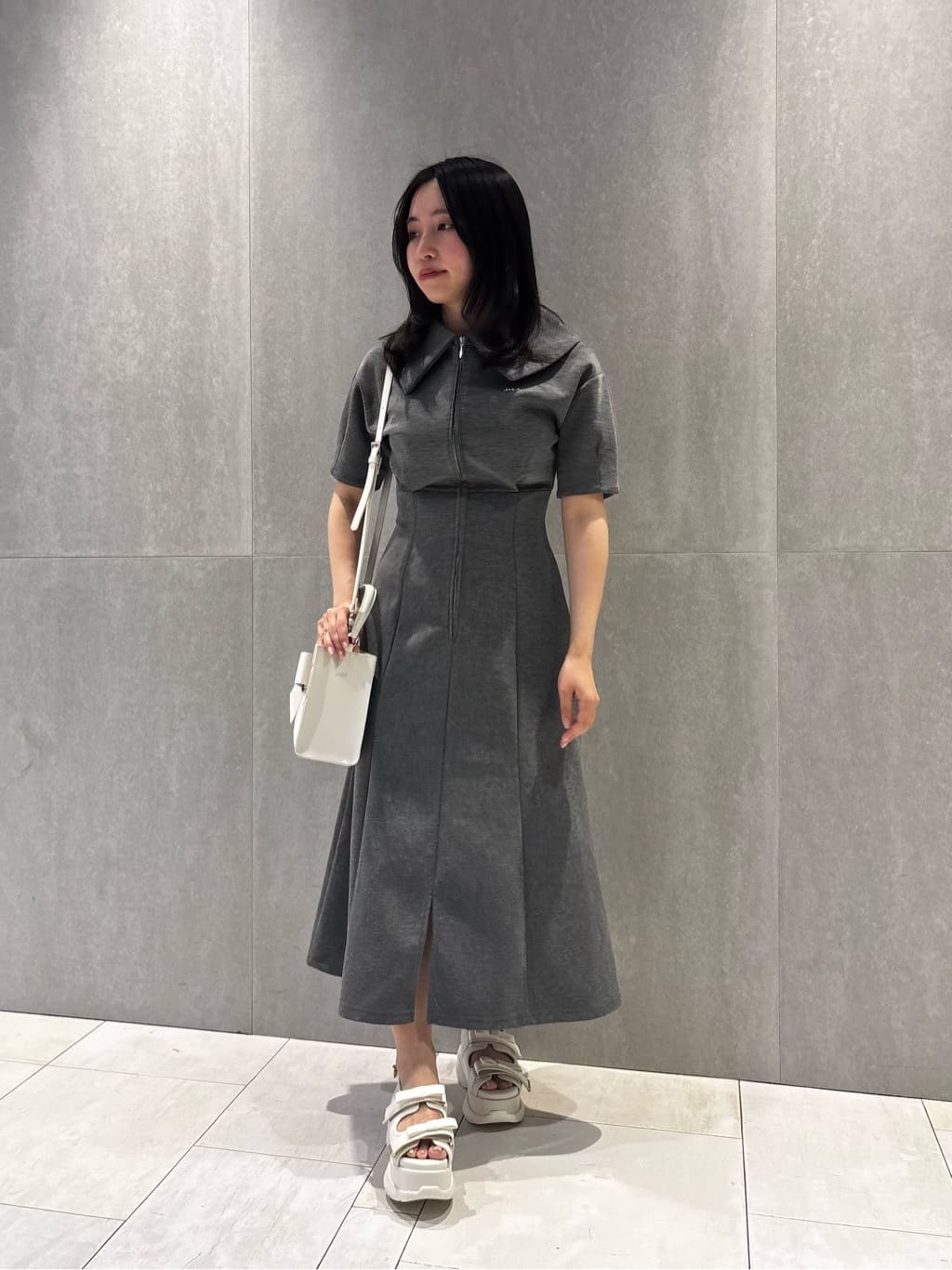 JILL by JILL STUART | ビッグカラーダイバーロングワンピース