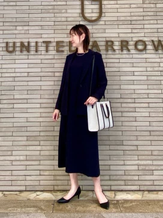 UNITED ARROWSのDrapy ショートスリーブ ワンピース -ウォッシャブル