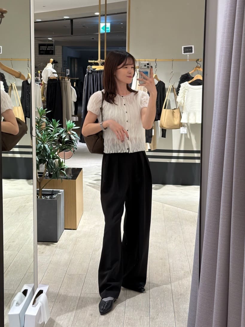 CAPRICIEUX LE'MAGE | シャーリング半袖カーディガン | Rakuten