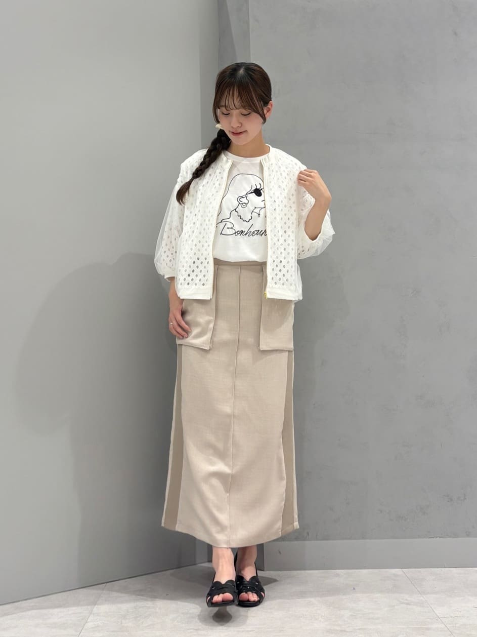 Vin | チュールレイヤードダイヤレースブルゾン | Rakuten Fashion