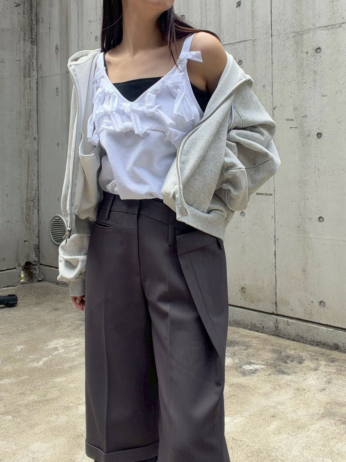 LE CIEL BLEU | ボウジャージーキャミトップ / Bow Jersey Cami Top