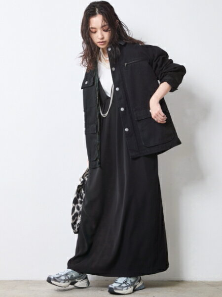 CHIC STYLEの綿100%カバーオール<大きいサイズ有>シックスタイルを使ったコーディネートを紹介します。｜Rakuten Fashion(楽天ファッション／旧楽天ブランドアベニュー)7060503