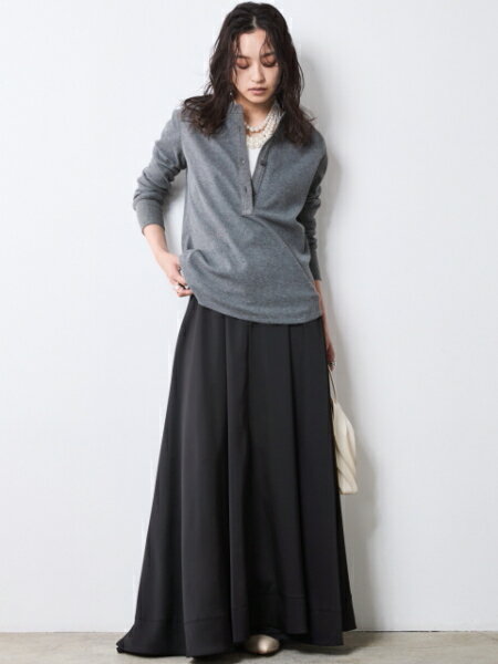 CHIC STYLEのサーマルヘンリーネックプルオーバー<大きいサイズ有>シックスタイルを使ったコーディネートを紹介します。｜Rakuten Fashion(楽天ファッション／旧楽天ブランドアベニュー)7060557