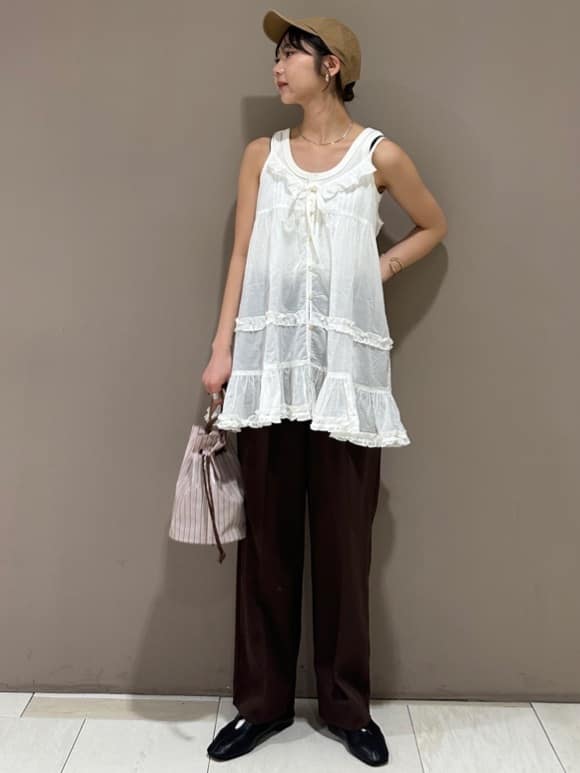 FREAK’S STOREのリボン フラットレザーシューズ 25AWを使ったコーディネートを紹介します。｜Rakuten Fashion(楽天ファッション／旧楽天ブランドアベニュー)7060701