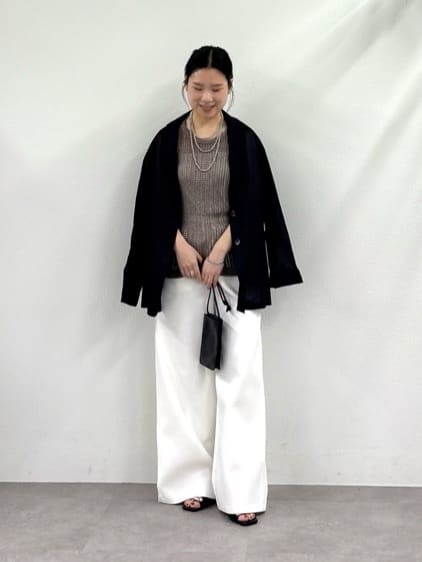 GALLARDAGALANTEの【手洗い可】メッシュラメアメスリニットを使ったコーディネートを紹介します。｜Rakuten Fashion(楽天ファッション／旧楽天ブランドアベニュー)7061449