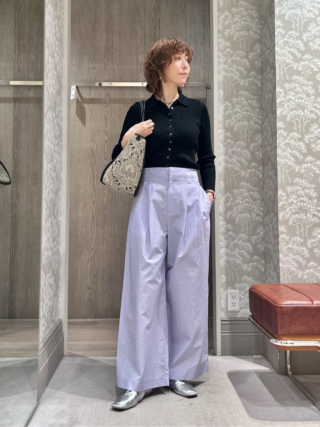 UNITED ARROWS | リブ ポロニット カーディガン -ウォッシャブル