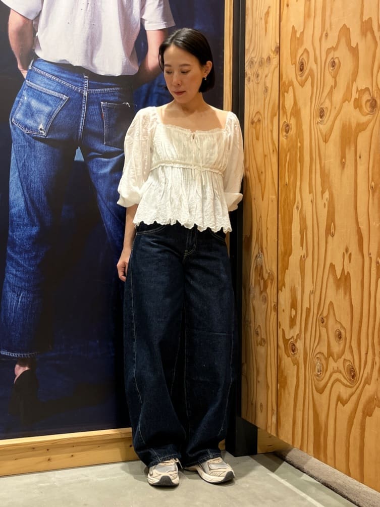Levi's | SUPER BAGGY バレルジーンズ ダークインディゴ | Rakuten