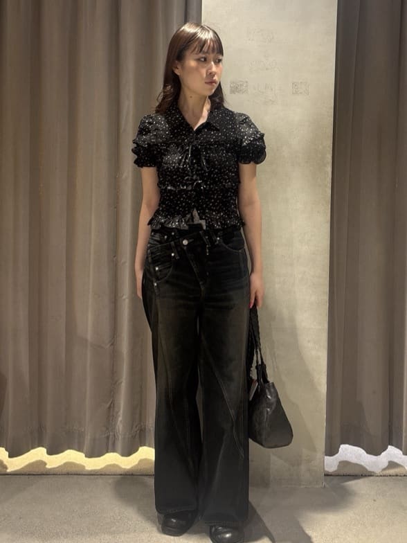 SLY | TINY DOTS FRILL ブラウス | Rakuten Fashion(楽天ファッション
