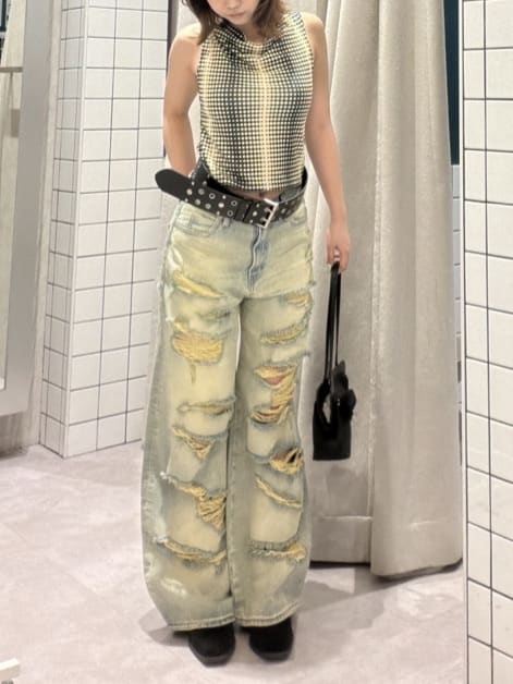 LAGUA GEM | MANY CRASH LOOSEY デニム | Rakuten Fashion(楽天
