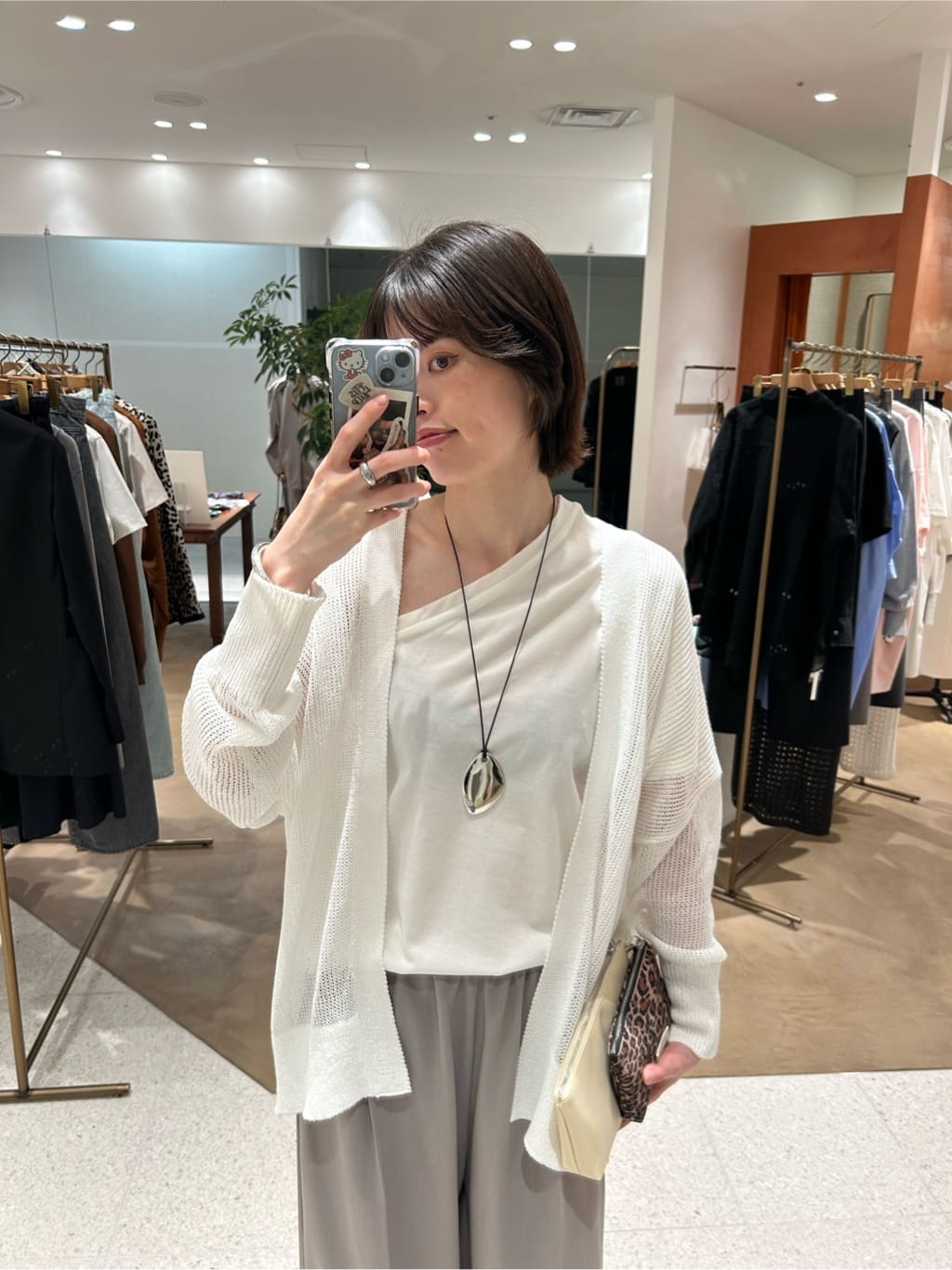 Whim Gazette | メッシュニットカーディガン | Rakuten Fashion(楽天