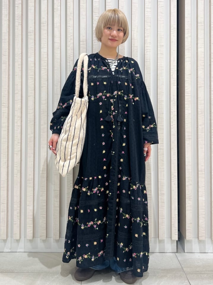 FREAK'S STORE | ドビー花刺繍×レースドレス | Rakuten Fashion(楽天