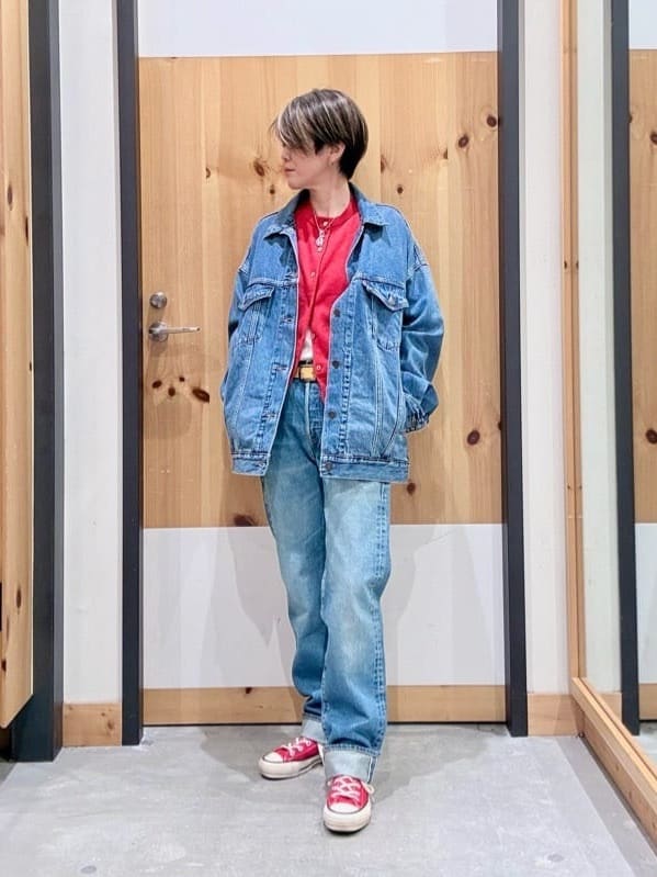 Levi's | XL WOMEN'Sトラッカージャケット ミディアムインディゴ WORN