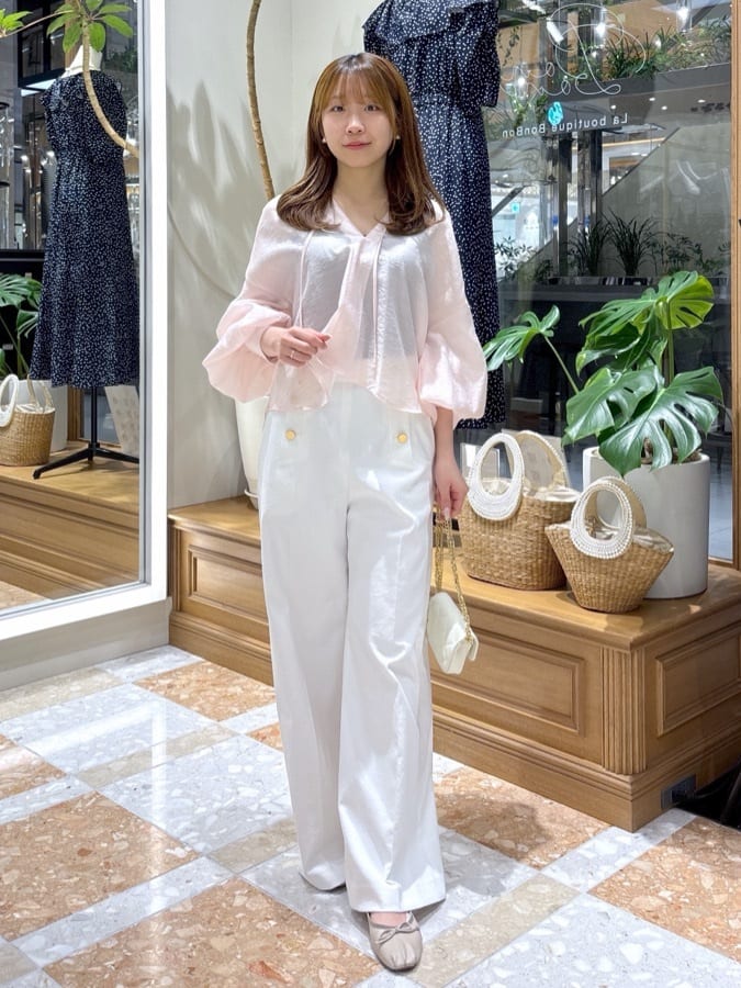 La boutique BonBon | 【今すぐお届け・軽やか素材】リボンボリューム