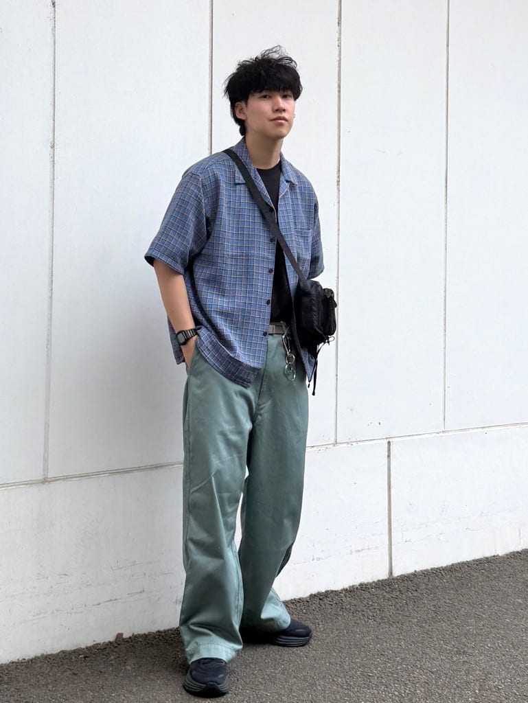 FREAK'S STORE | AUSTRALIAN COTTON オープンカラー チェックシャツ