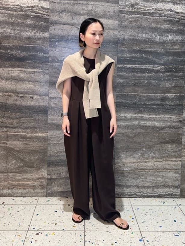 美品conteレーヨン ノースリーブ ジャンプスーツ UNITED ARROWS | <conte>レーヨン ノースリーブ ジャンプスーツ