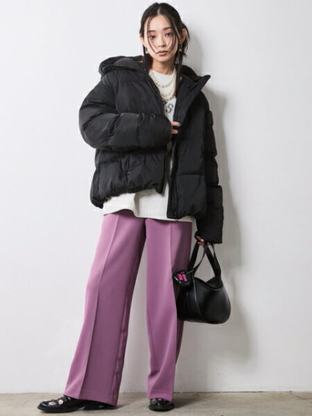 CHIC STYLEの綿100%裏起毛ロゴプリントスウェット<大きいサイズ有>シックスタイルを使ったコーディネートを紹介します。｜Rakuten Fashion(楽天ファッション／旧楽天ブランドアベニュー)7068922