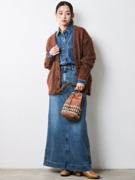 CHIC STYLEのへアリーニットカーディガン<大きいサイズ有>シックスタイルを使ったコーディネートを紹介します。｜Rakuten Fashion(楽天ファッション／旧楽天ブランドアベニュー)7068904