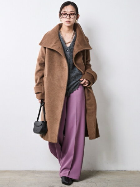 CHIC STYLEのへアリーニットカーディガン<大きいサイズ有>シックスタイルを使ったコーディネートを紹介します。｜Rakuten Fashion(楽天ファッション／旧楽天ブランドアベニュー)7068906